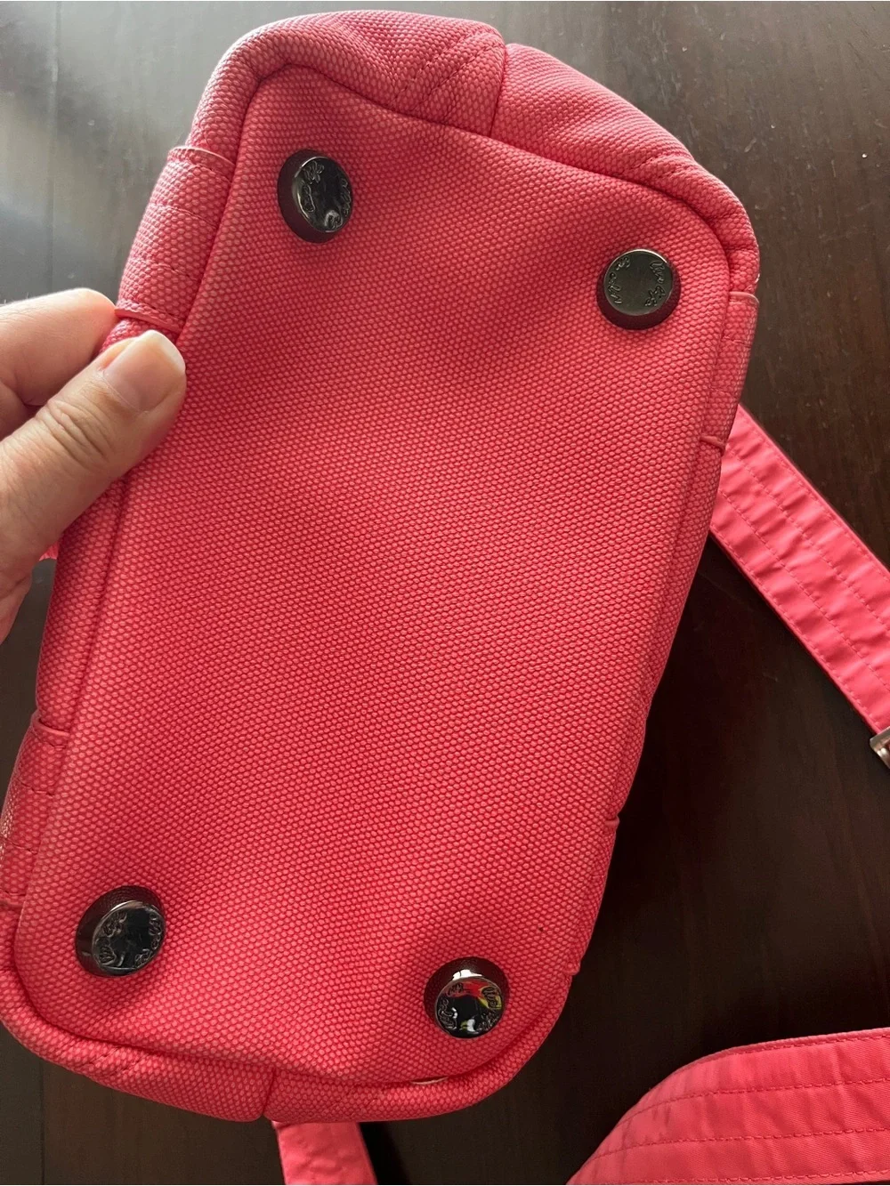 LUG Dory Matte Luxe Double Handle Tote w Crossbody Strap Watermelon Pink Ice Pop